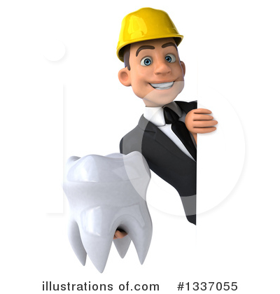 Royalty-Free (RF) White Male Architect Clipart Illustration by Julos - Stock Sample #1337055