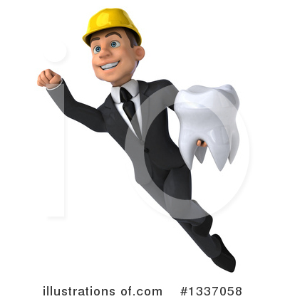 Royalty-Free (RF) White Male Architect Clipart Illustration by Julos - Stock Sample #1337058
