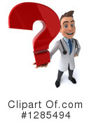 White Male Doctor Clipart #1285494 by Julos