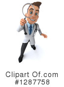 White Male Doctor Clipart #1287758 by Julos