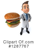 White Male Doctor Clipart #1287767 by Julos