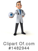 White Male Doctor Clipart #1482944 by Julos