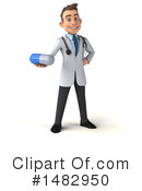 White Male Doctor Clipart #1482950 by Julos