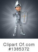White Male Knight Clipart #1385372 by Julos
