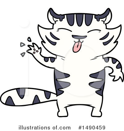 Royalty-Free (RF) White Tiger Clipart Illustration by lineartestpilot - Stock Sample #1490459