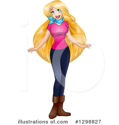 Royalty-Free (RF) White Woman Clipart Illustration by Liron Peer - Stock Sample #1298827