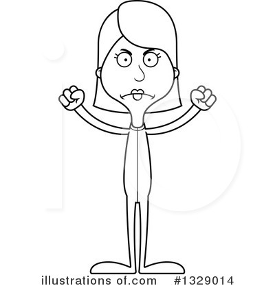 Royalty-Free (RF) White Woman Clipart Illustration by Cory Thoman - Stock Sample #1329014