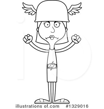 Royalty-Free (RF) White Woman Clipart Illustration by Cory Thoman - Stock Sample #1329016