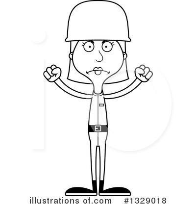 Female Soldier Clipart #1329018 by Cory Thoman
