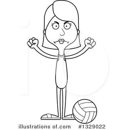 Royalty-Free (RF) White Woman Clipart Illustration by Cory Thoman - Stock Sample #1329022