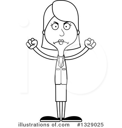 Royalty-Free (RF) White Woman Clipart Illustration by Cory Thoman - Stock Sample #1329025