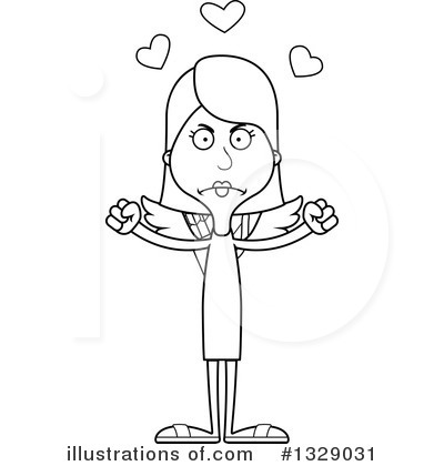 Royalty-Free (RF) White Woman Clipart Illustration by Cory Thoman - Stock Sample #1329031
