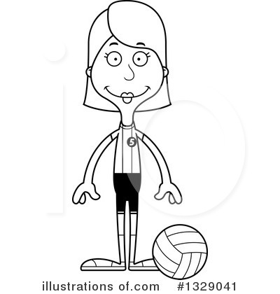 Royalty-Free (RF) White Woman Clipart Illustration by Cory Thoman - Stock Sample #1329041