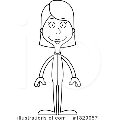 Royalty-Free (RF) White Woman Clipart Illustration by Cory Thoman - Stock Sample #1329057