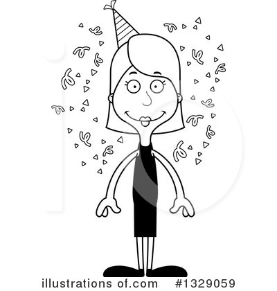 Royalty-Free (RF) White Woman Clipart Illustration by Cory Thoman - Stock Sample #1329059