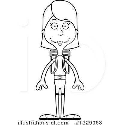 Royalty-Free (RF) White Woman Clipart Illustration by Cory Thoman - Stock Sample #1329063