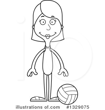 Royalty-Free (RF) White Woman Clipart Illustration by Cory Thoman - Stock Sample #1329075