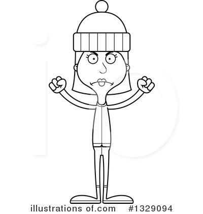 Royalty-Free (RF) White Woman Clipart Illustration by Cory Thoman - Stock Sample #1329094