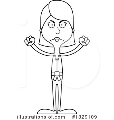 Royalty-Free (RF) White Woman Clipart Illustration by Cory Thoman - Stock Sample #1329109