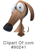 Wiener Dog Character Clipart #90241 by Julos