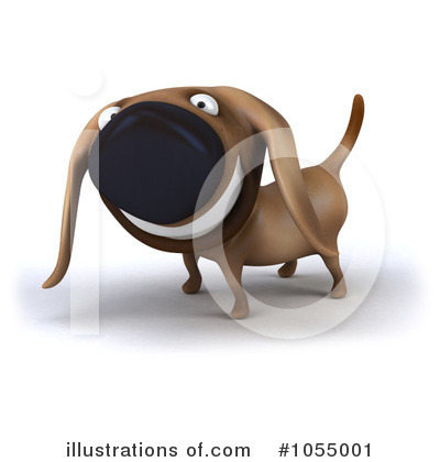 Wiener Dog Clipart #1055001 - Illustration by Julos