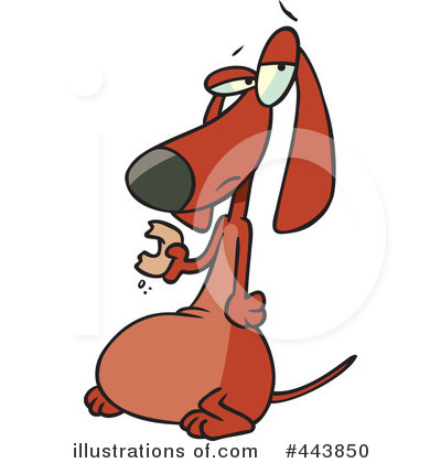 Royalty-Free (RF) Wiener Dog Clipart Illustration by toonaday - Stock Sample #443850