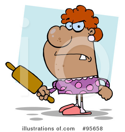 Royalty-Free (RF) Wife Clipart Illustration by Hit Toon - Stock Sample #95658
