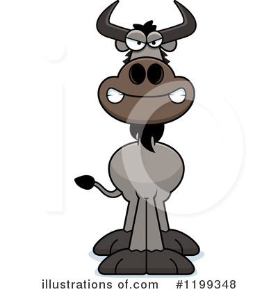 Royalty-Free (RF) Wildebeest Clipart Illustration by Cory Thoman - Stock Sample #1199348