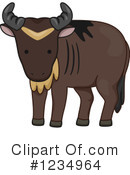 Wildebeest Clipart #1234964 by BNP Design Studio