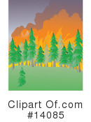 Wildfire Clipart #14085 by Rasmussen Images