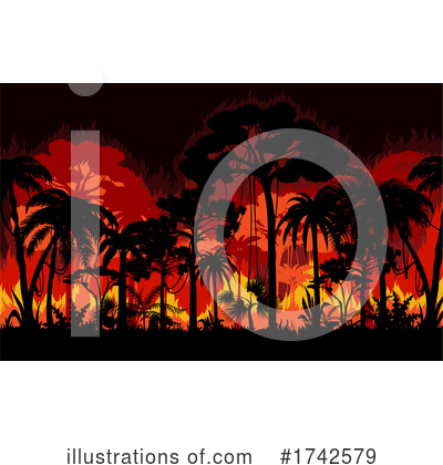 Royalty-Free (RF) Wildfire Clipart Illustration by Vector Tradition SM - Stock Sample #1742579