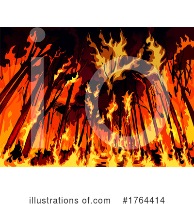 Royalty-Free (RF) Wildfire Clipart Illustration by Vector Tradition SM - Stock Sample #1764414