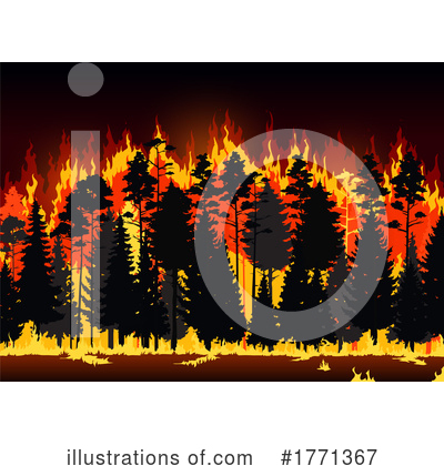 Wildfire Clipart #1771367 by Vector Tradition SM