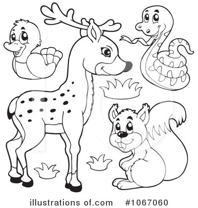 Royalty-Free (RF) Wildlife Clipart Illustration by visekart - Stock Sample #1067060