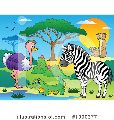 Royalty-Free (RF) Wildlife Clipart Illustration by visekart - Stock Sample #1090377