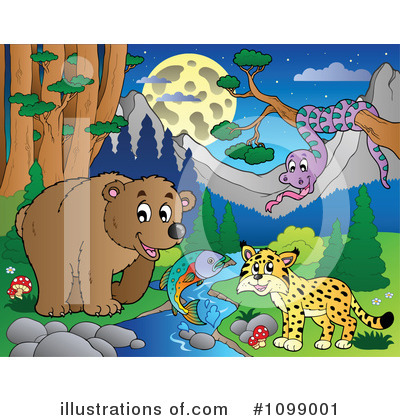 Royalty-Free (RF) Wildlife Clipart Illustration by visekart - Stock Sample #1099001