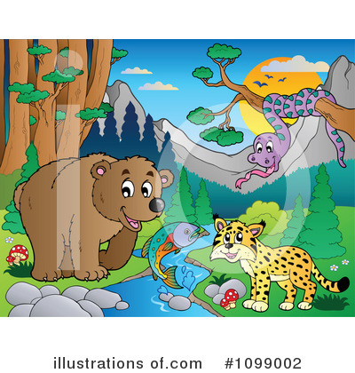 Royalty-Free (RF) Wildlife Clipart Illustration by visekart - Stock Sample #1099002