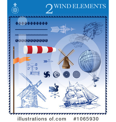 Royalty-Free (RF) Wind Clipart Illustration by Eugene - Stock Sample #1065930