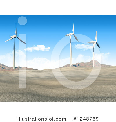 Wind Turbine Clipart #1248769 by KJ Pargeter