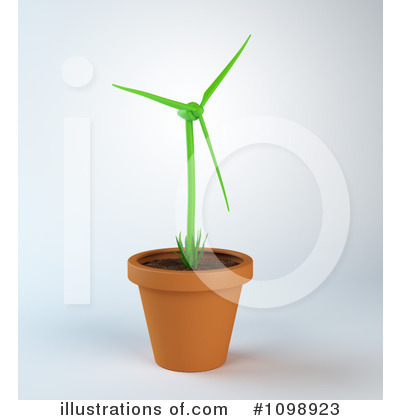 Wind Turbine Clipart #1098923 by Mopic