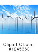 Wind Turbine Clipart #1245363 by KJ Pargeter