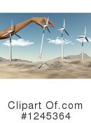 Wind Turbine Clipart #1245364 by KJ Pargeter