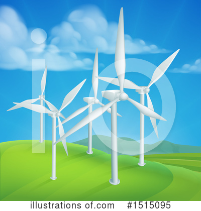 Wind Turbine Clipart #1515095 by AtStockIllustration
