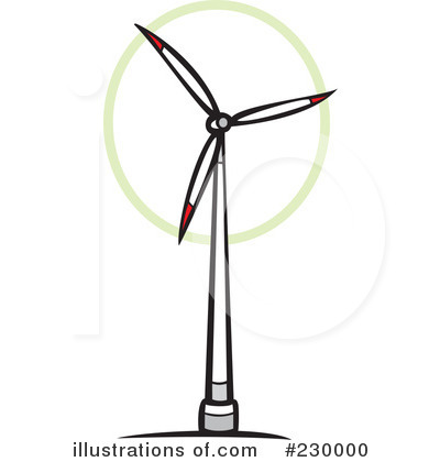 Royalty-Free (RF) Wind Turbine Clipart Illustration by xunantunich - Stock Sample #230000