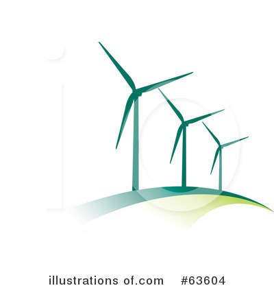Royalty-Free (RF) Wind Turbines Clipart Illustration #63604 by Alexia 