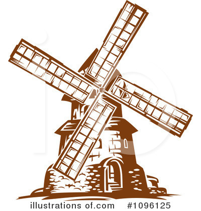 Royalty-Free (RF) Windmill Clipart Illustration by Vector Tradition SM - Stock Sample #1096125