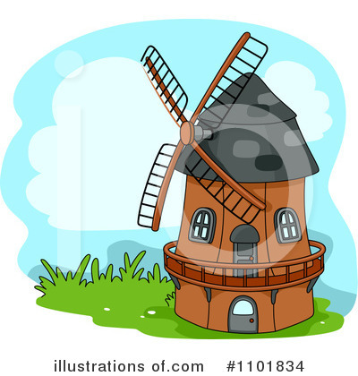 Windmill Clipart #1101834 by BNP Design Studio