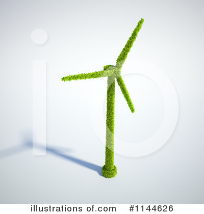 Royalty-Free (RF) Windmill Clipart Illustration by Mopic - Stock Sample #1144626