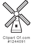 Windmill Clipart #1244091 by Lal Perera
