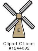 Windmill Clipart #1244092 by Lal Perera